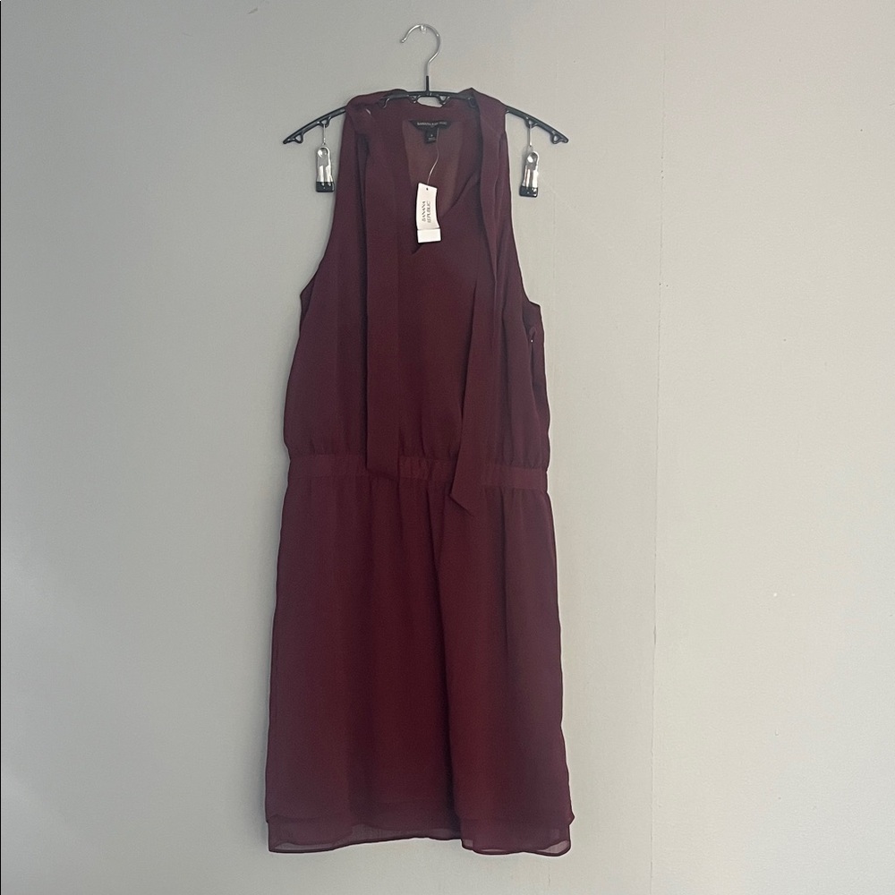 Banana Republic Burgundy Midi Dress Size 6